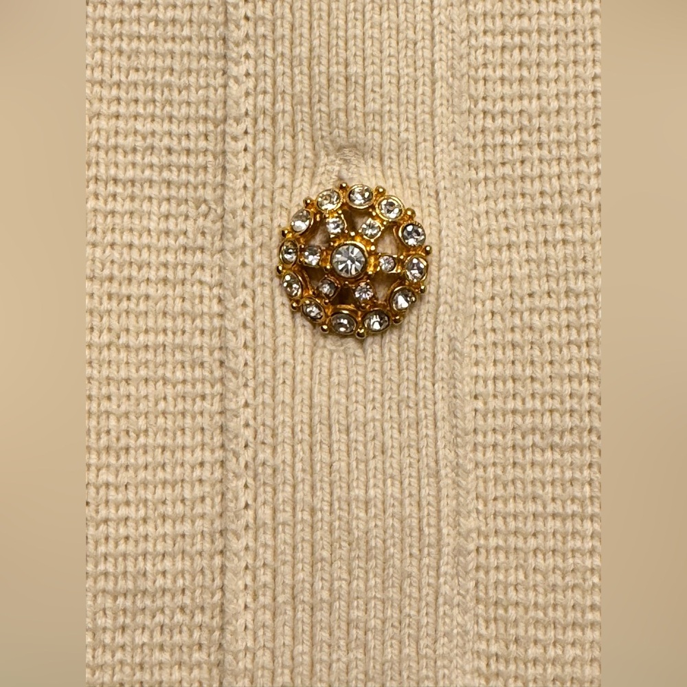 Adam Lippes Runway Collection Crystal Button Cotton Blend Tweed Mini Skirt Med - Picture 4 of 10